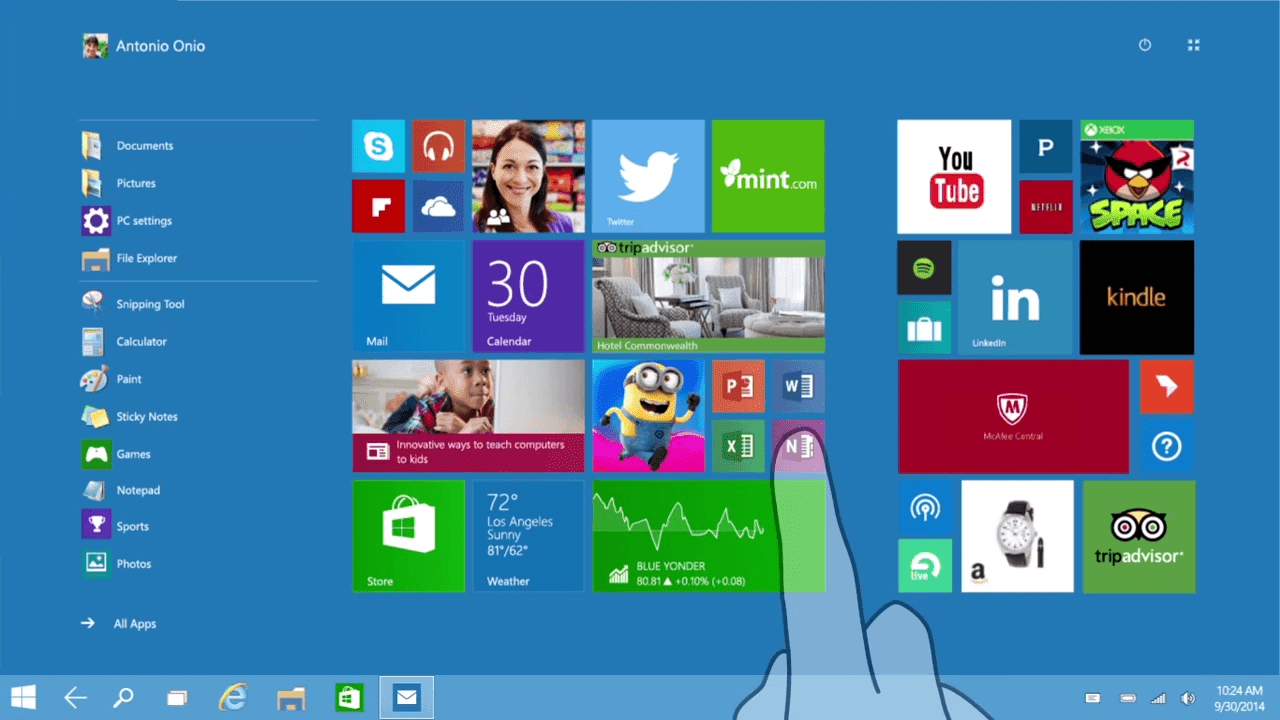 features in Windows 10