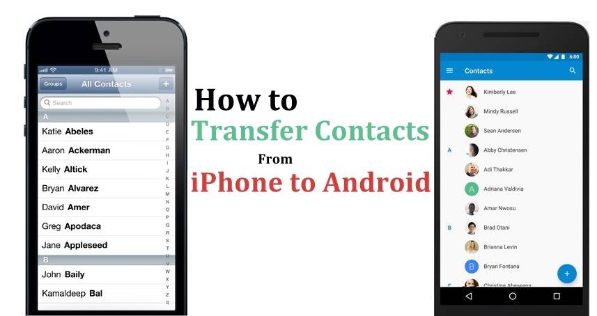 How to Transfer Contacts from iPhone to Android