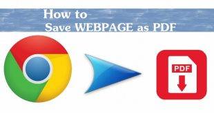 how to save webpage as pdf | Webpage as PDF